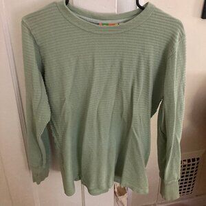Big Bud Press Long Sleeve Honeycomb Tee XS Sage Green